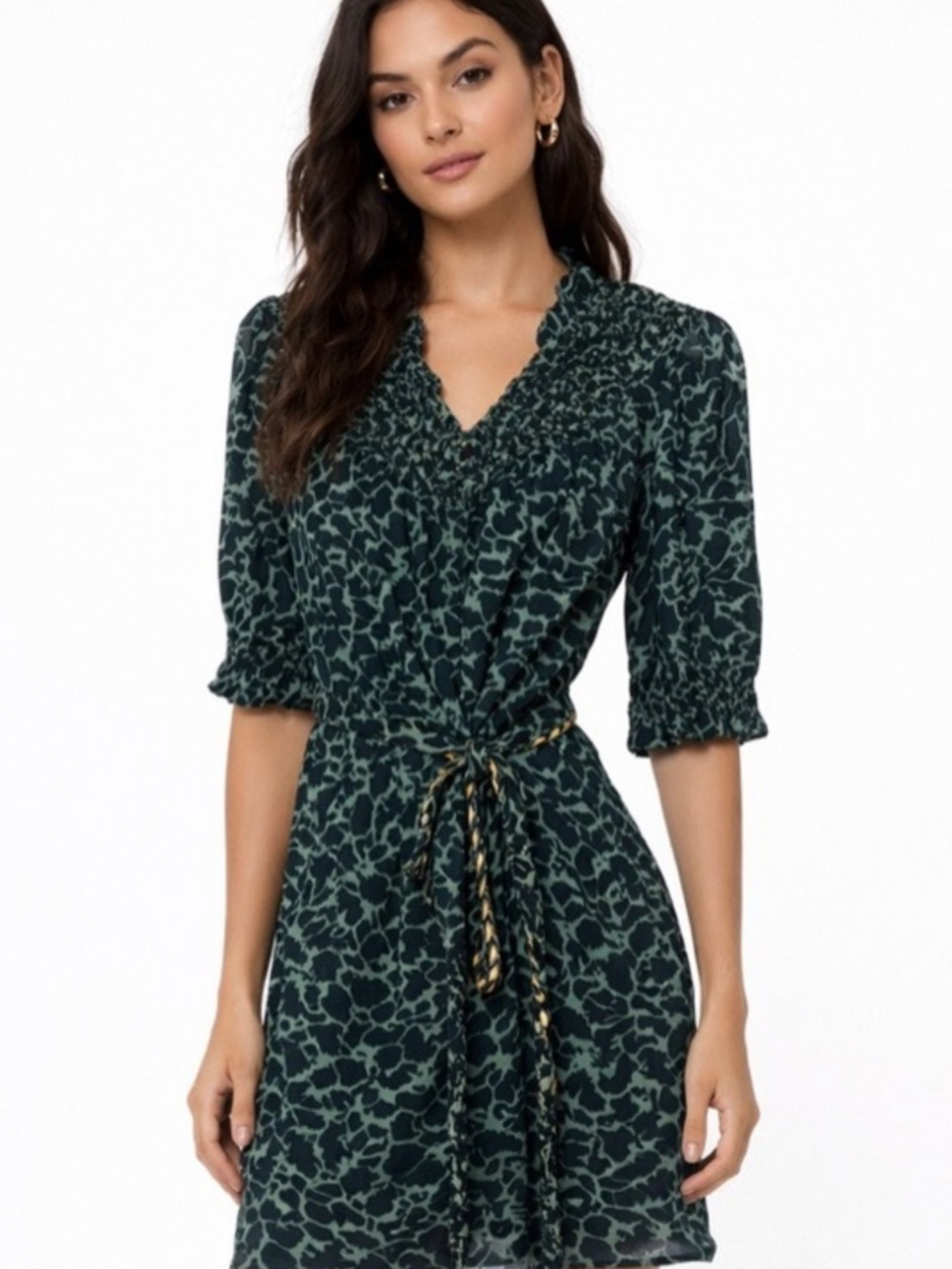 Olivia James the label Green Bea green mini dress size XS